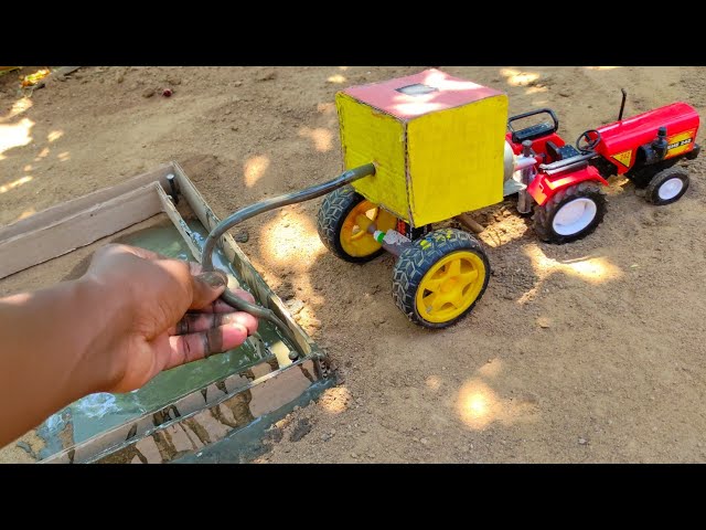 How to Make DIY Construction Tractor Vehicle | science project | part6 | @Santroyce