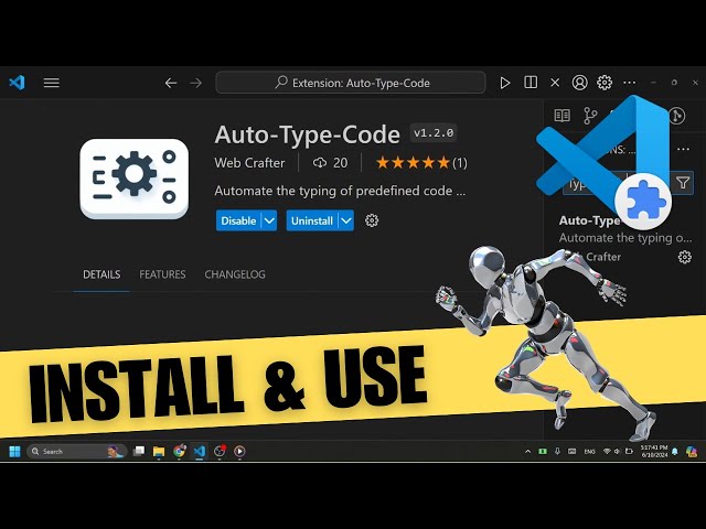 How to Install and Use Auto-Type-Code in VSCode