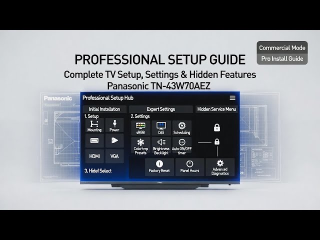 Panasonic TN-43W70AEZ – Complete TV Setup, Settings & Hidden Features (All Tutorials)