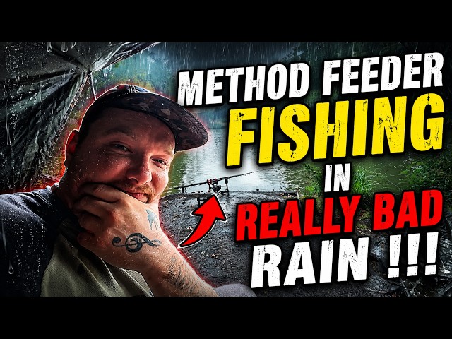 I Went Method Feeder Fishing In REALLY BAD RAIN !!! | Did I Even Catch ??