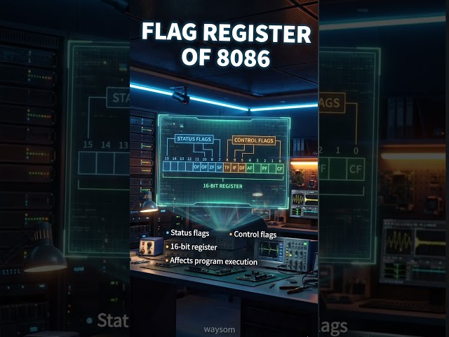 Flag Register of 8086#education #8086microprocessor #facts #engineeringshorts #learn #flagregister