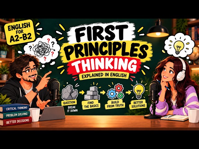 First Principles Thinking | Learn English Through a Real Conversation | English Podcast | (A2-B2)