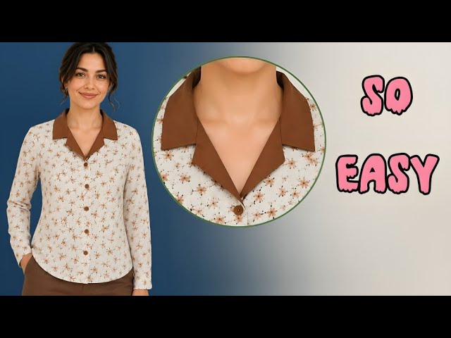 ✅ How to Sew a Blouse Without a Pattern | Easy Beginner Sewing