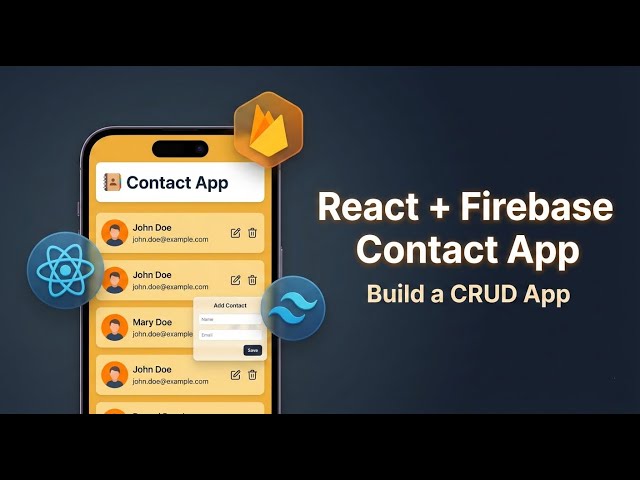 React & Firebase Contact Management App | Project Overview & Demo