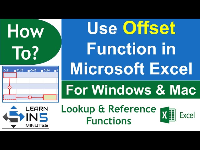 How to use Offset Function in Microsoft Excel for Dynamic Calculations | Learn in 5 Minutes