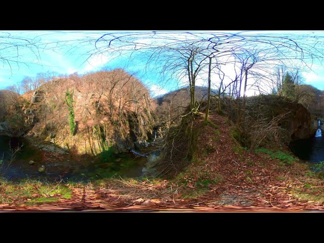 360° Paesaggio al fiume