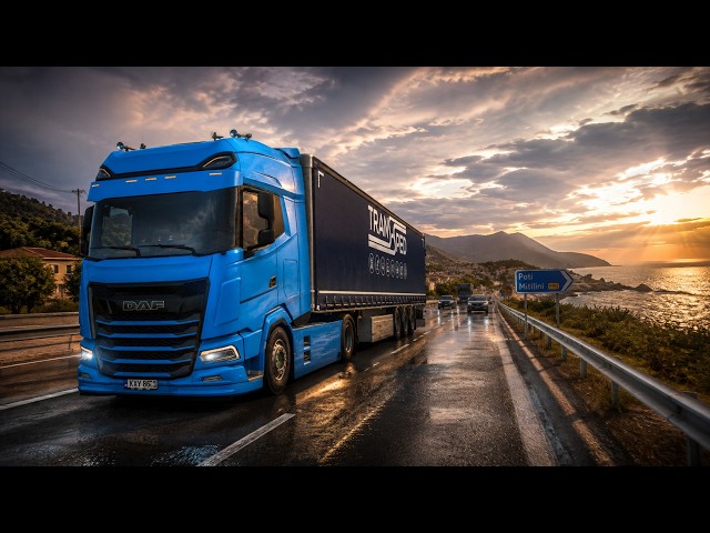 ETS2 1.60 | DAF XG+ 2021 | Realistic Driving POV 4K | Poti → Mitilini