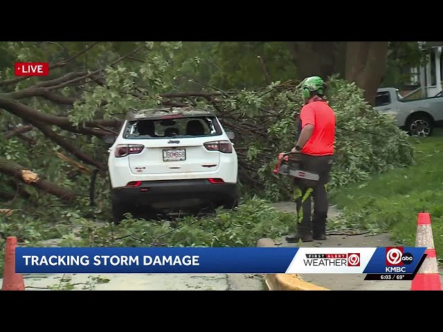 Storm damage reported in parts of KC metro