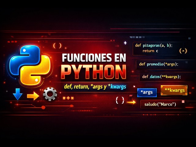 Funciones en Python 🐍 | def, return, *args, kwargs y Más desde Cero