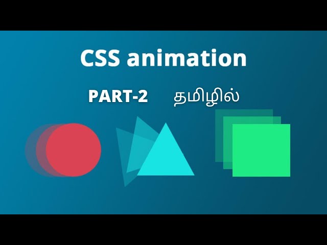 CSS Animation In Tamil | Part 2 | CSS Transform, Translate, Rotate, Scale, Skew In Tamil |