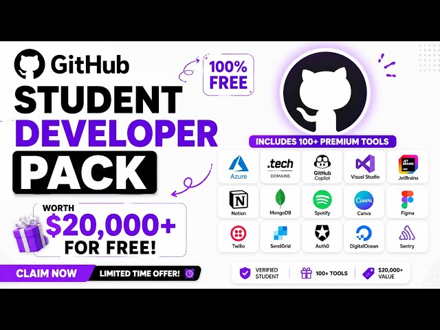 Students Get $20,000+ FREE?! 🤯 GitHub Pack + Claude & Azure 🔥 #GitHub #Claude #ai 