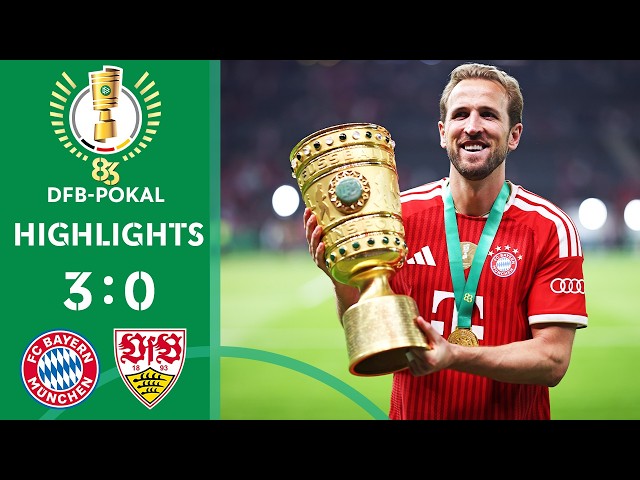 HAT-TRICK KANE: Bayern win! | FC Bayern München vs VfB Stuttgart 3-0 | Highlights | DFB-Pokal Final