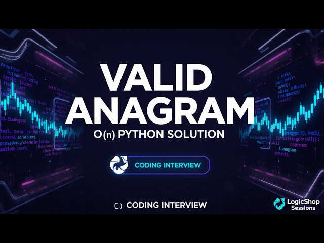 Valid Anagram Python Solution | O(n) Frequency Map Explained | Coding Interview