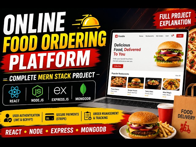 🍔 Online Food Ordering Platform | Complete MERN Stack Project Explanation