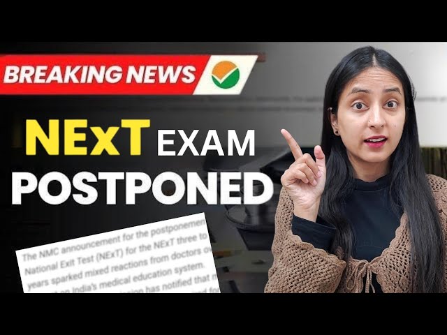 🚨NMC Latest Update: NExT Exam Postponed🔥 #update #neet2026 #neet #news