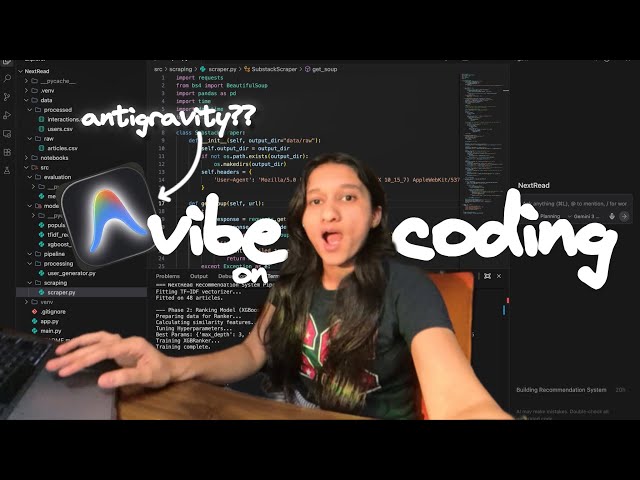 how I use antigravity as a student (vibe coding)