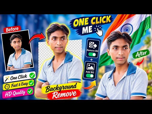 How to Remove & Add Background in One Click | Photo Editing Tutorial 🔥