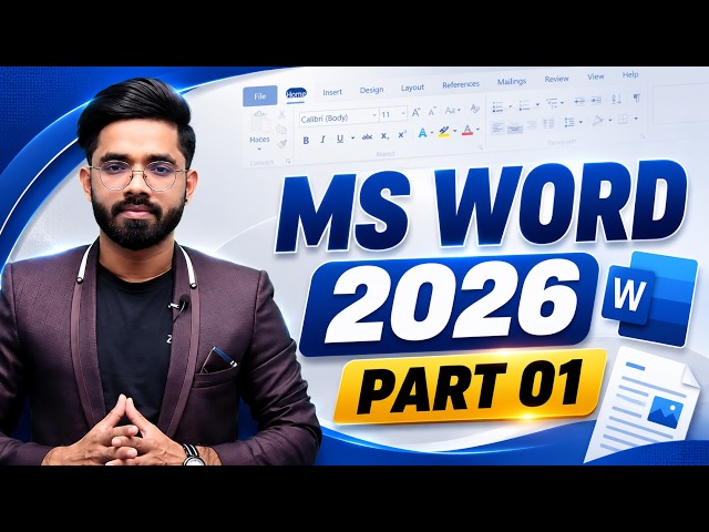 MS Word Full Course in Hindi  Introduction to Microsoft Word for Beginners 2026