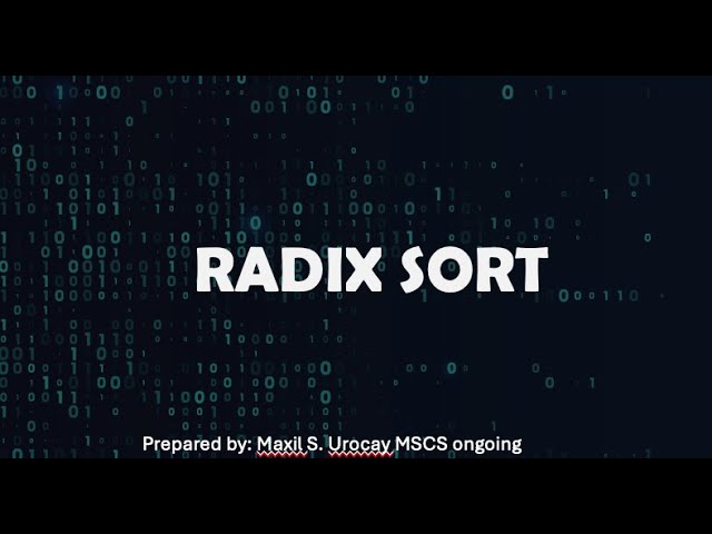 Radix Sort (Description, Steps, Time and Space Complexity)