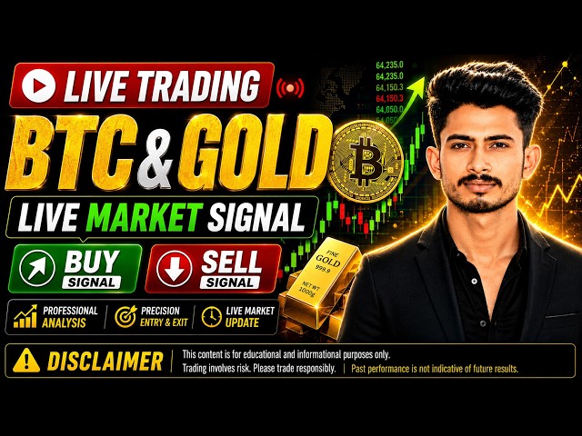 🔴 LIVE TRADING BTC & GOLD Today's Big Move 🎯 Secret Buy/Sell Indicator 🚀#livetrading #btc #gold
