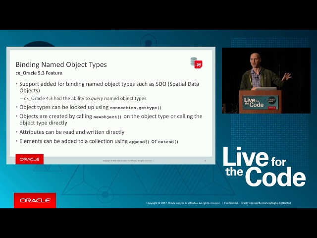 Python and Oracle Database on the Table
