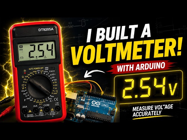 I Built a Voltmeter with Arduino! ⚡ | Arduino Project