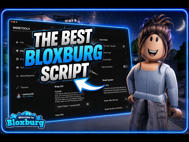 *NEW* Bloxburg Script - Auto Farm Job, School Farm, Auto Build & More
