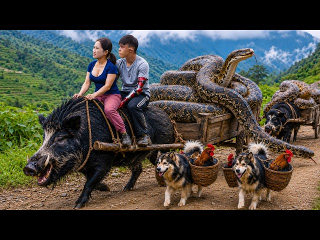 Rescuing Chickens From a Giant Python Attack ❗ Catching the Predator Alive