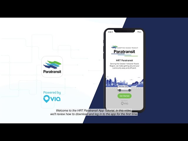 Getting Started with HRT Paratransit App