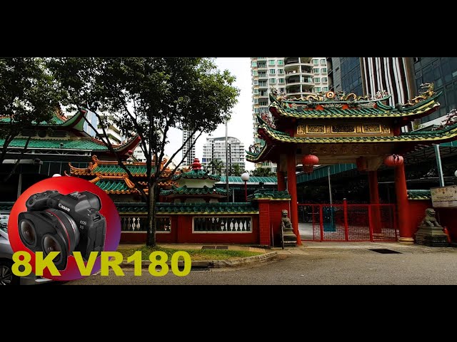 8K VR180 THONG TECK SIAN TONG LIAN SIN SIA (TEMPLE) Singapore. Free water/tea 3D (Travel/ASMR/Music)