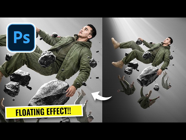 Photoshop Tutorial | Create a Floating Rock Fantasy Manipulation