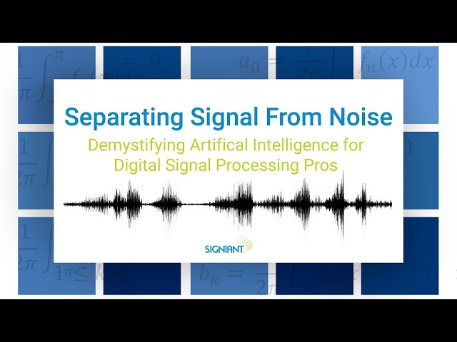 Separating Signal From Noise - Introduction