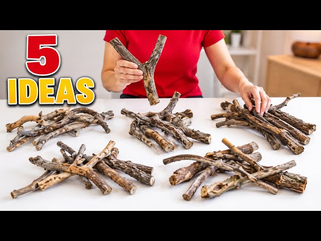 5 Great Ideas You Can Create Using Tree Branches and Pebbles!