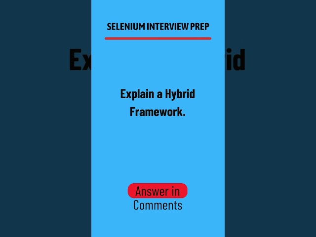 What is a Hybrid Framework in Test Automation? 🔄💻 #Shorts#Shorts #testspectrum #2025