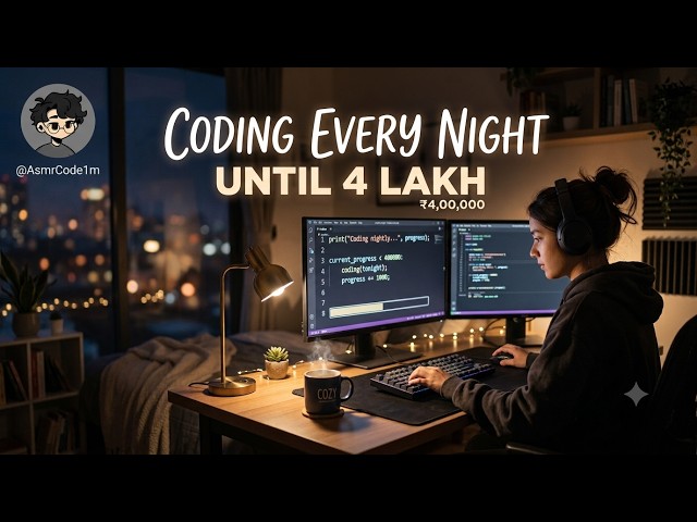 Coding Till I Get 4 lakh I this live sessio is for late night coding come let's code together
