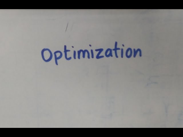 Introduction to Optimization | What is optimization?