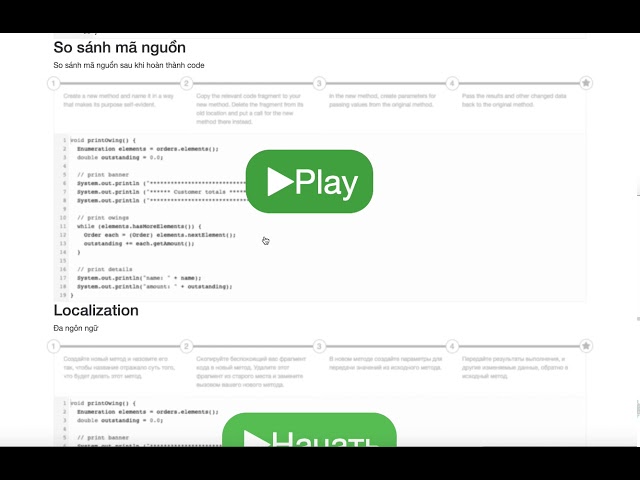 Elearning - Demo Code step by step