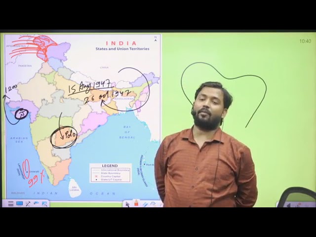 Indian map by khan sir class 3#study material 