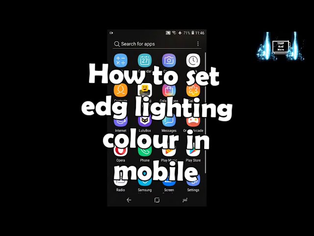 How to set edg lighting।TGEF And More