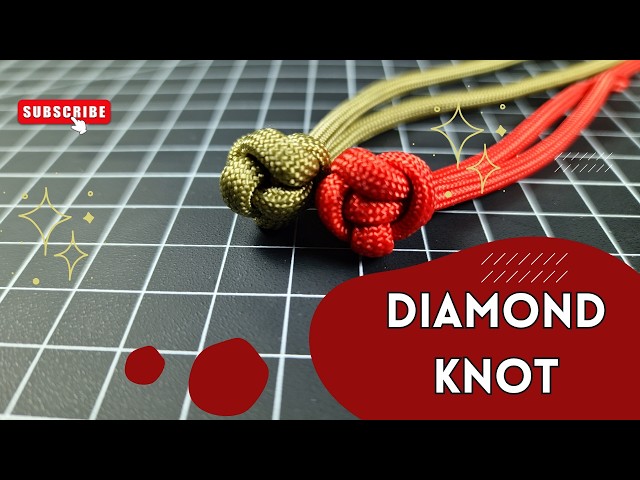 💎 Easy Diamond Knot Tutorial for Beginners | Paracord Knot