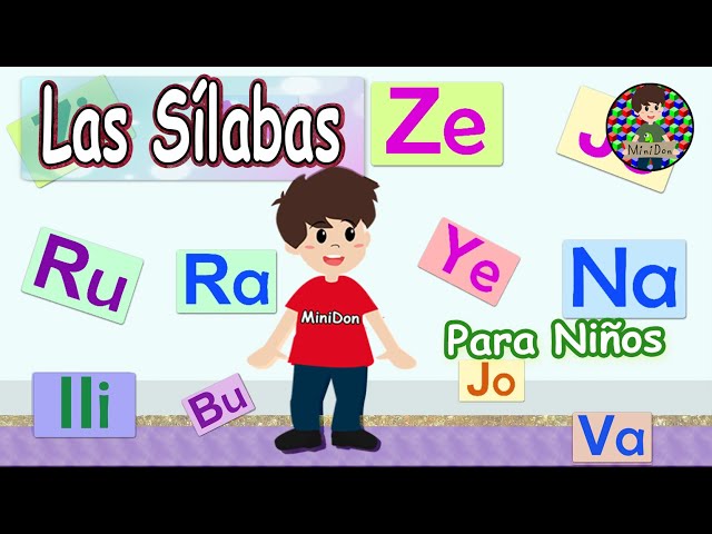 Las Sílabas para niños. Aprende a leer y escribir con Minidon | Video Educativo para pequeñitos
