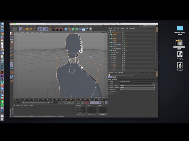 2D Character Rig in C4D using IK Chains