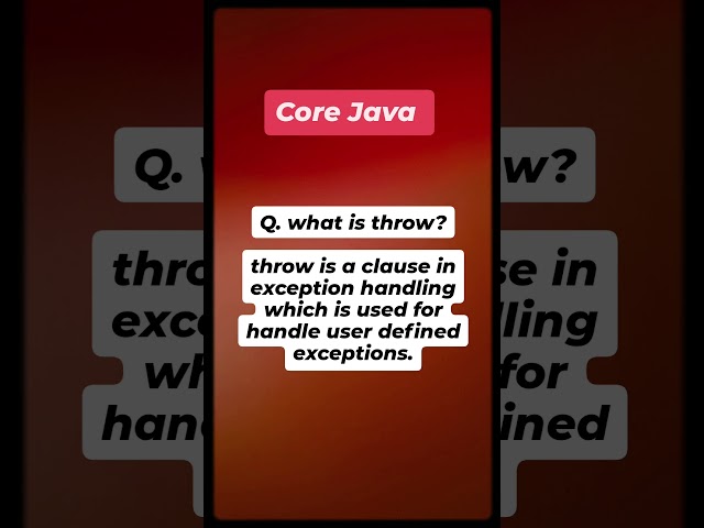 "Master Java Exception Handling: Create and Throw Custom Exceptions with 'throw' Keyword!"