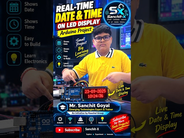⏰DIY Digital Clock with LED Display with Arduino