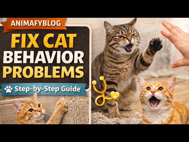 Fix Common Cat Behavior Problems – Step-by-Step Guide By @animafyblog