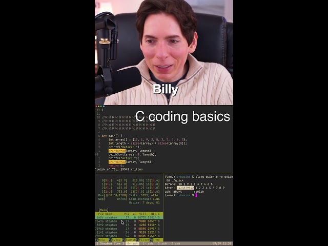 C Coding Basics: Quick Sort Algorithm Part 2