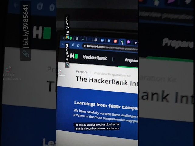 Prepárese para las pruebas técnicas de algoritmia con Hackerrank desde cero