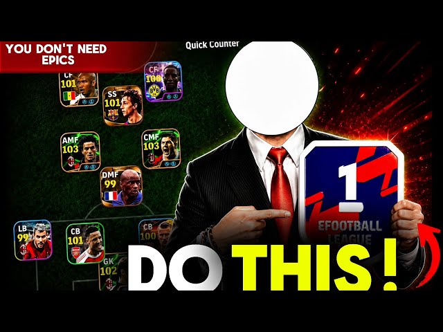 How I Reach DIVISION ONE Every Phase Without Spending Money🤑 in EFOOTBALL #efootball 