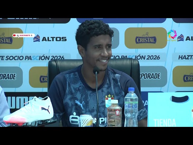 Presentación de los jugadores de Sporting Cristal Juan Cruz, Gabriel Santana, Cristiano Da Silva