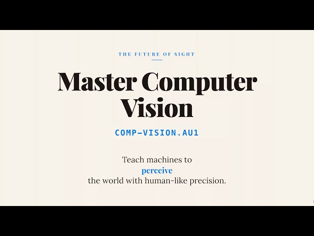 Computer Vision | AI-Powered Image Processing and Deep Learning Course